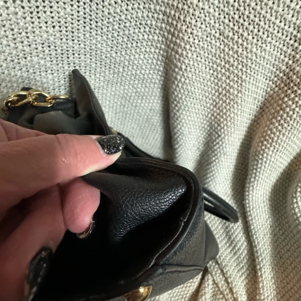 Michael Kors Black Leather Hamilton Satchel, Like‎ New